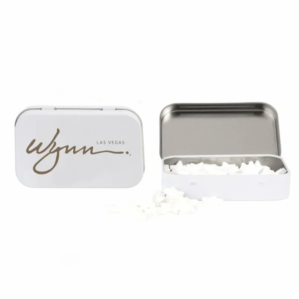 Rectangular Tin with Star Shaped Mints - Imprint Now
