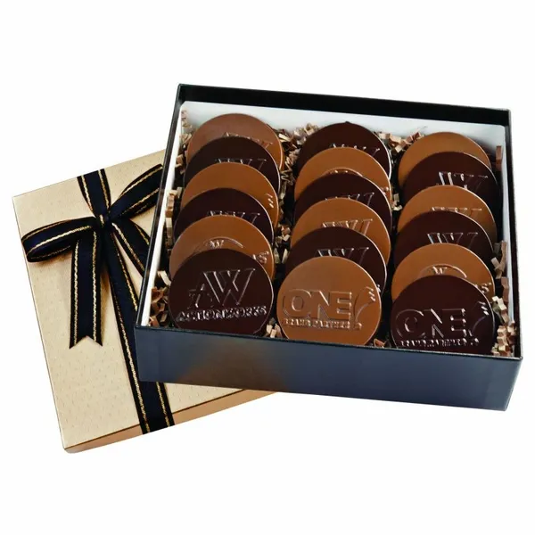 Cookie Gift Box with 18 Round Cookies - Imprint Now