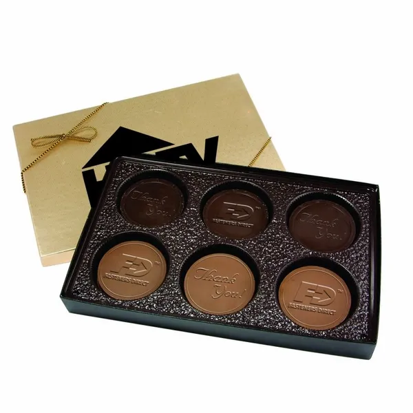 Cookie Gift Box with 6 Round Cookies - Imprint Now