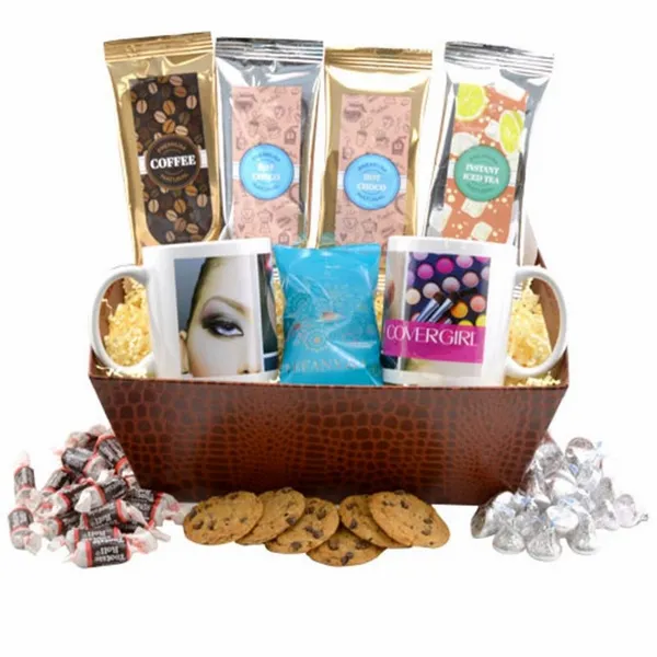 Tray w/Mugs and Hershey Kisses - Imprint Now