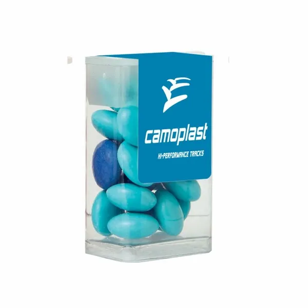 Mini Flip-Top Tube with Imprinted Chocolate Buttons - Imprint Now