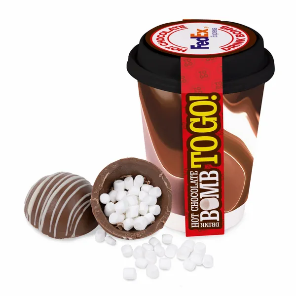 To-Go 12 oz. Cup with Hot Cocoa Bomb - Imprint Now