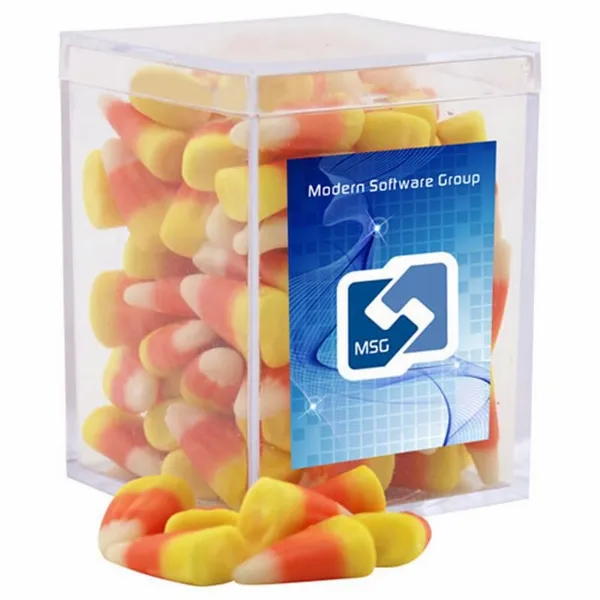 Acrylic Box with Candy Corn - Small - Imprint Now