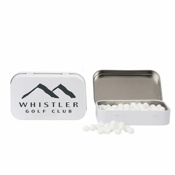 Rectangular Tin with Golf Ball Shaped Mints - Imprint Now