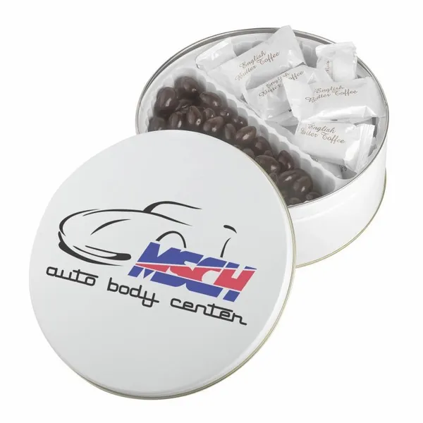 Warm Wishes Tins - English Butter Toffee & Dark Choc Almonds - Imprint Now