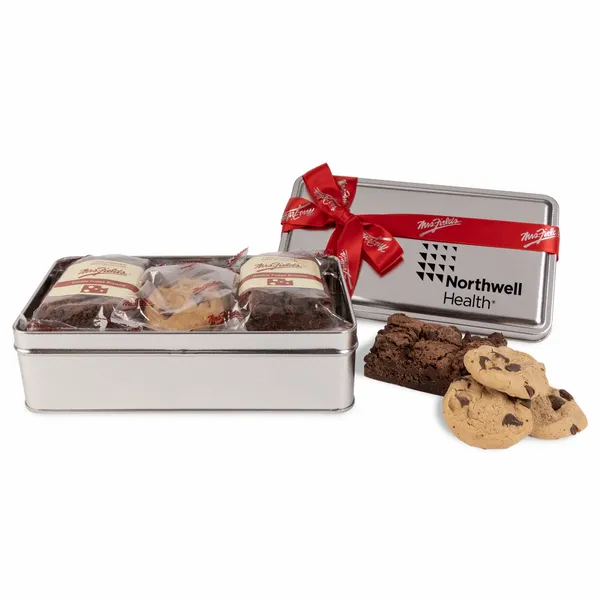 Mrs. Fields® Double Fudge Brownie and Cookie Tin - Imprint Now
