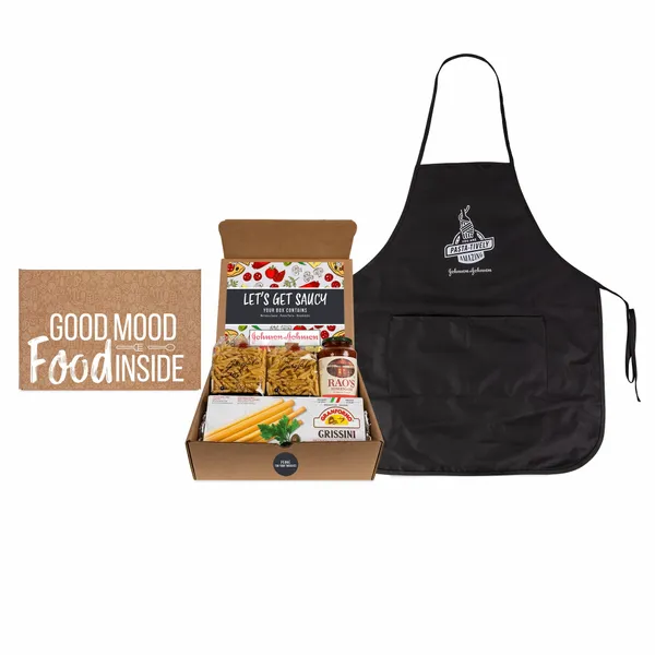 Lets Get Saucy- Italian Gourmet Kit with Apron - Imprint Now