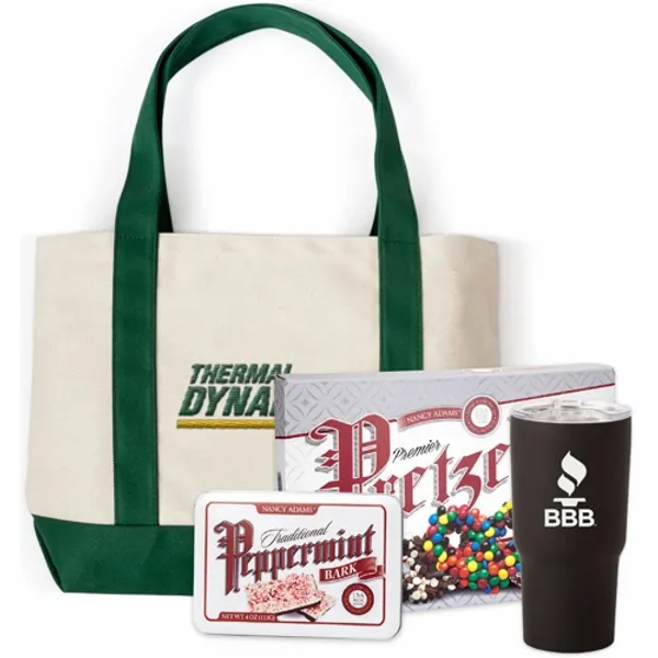 Embroidered Canvas Boat Tote Gift Set - Imprint Now