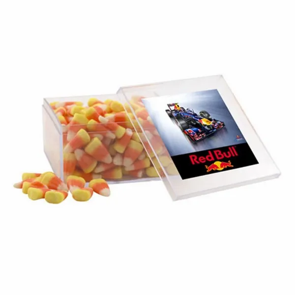 Acrylic Box with Candy Corn - Large - Imprint Now