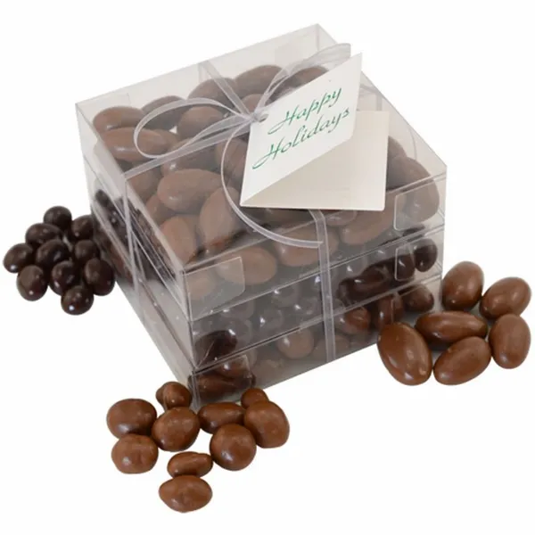 3 Way Chocolate Covered Stack Acetate Tower - Imprint Now