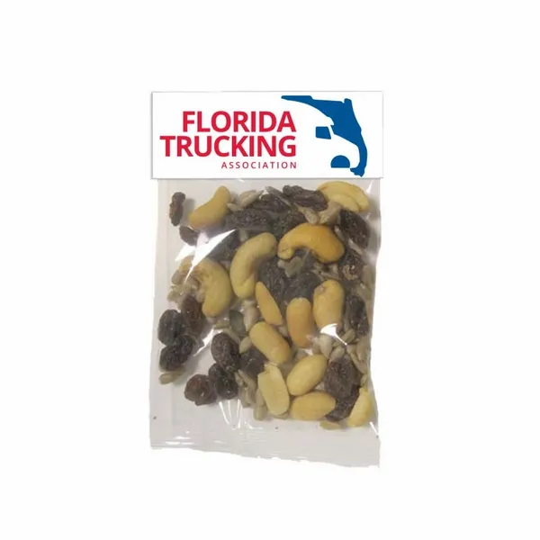 Small Header Bags - Raisin Nut Trail Mix - Imprint Now