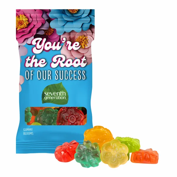 Clever Candy 1oz. Full Color DigiBag™ with Gummy Blooms - Imprint Now