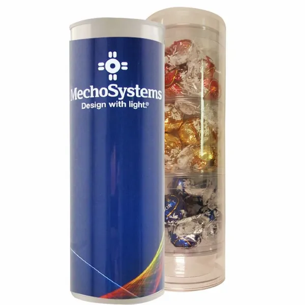 3 Piece Holiday Gift Tube with Lindor Truffles - Imprint Now