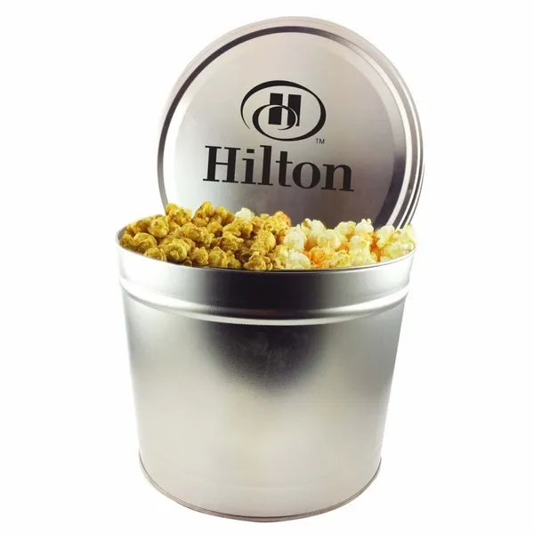Two Gallon Popcorn Tin - Trio Popcorn - Imprint Now