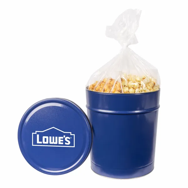 Three and a Half Gallon Popcorn Tin - Trio Popcorn - Imprint Now