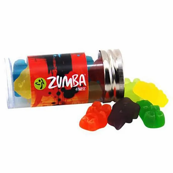 Clever Candy Small 3" Candy Tube with Gummy Bears - Imprint Now
