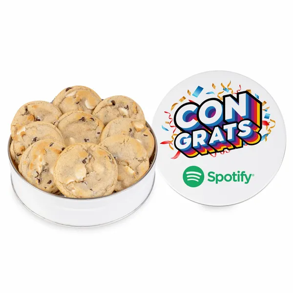 Fresh Beginnings Double Chip Cookie Tin (Small) - Imprint Now