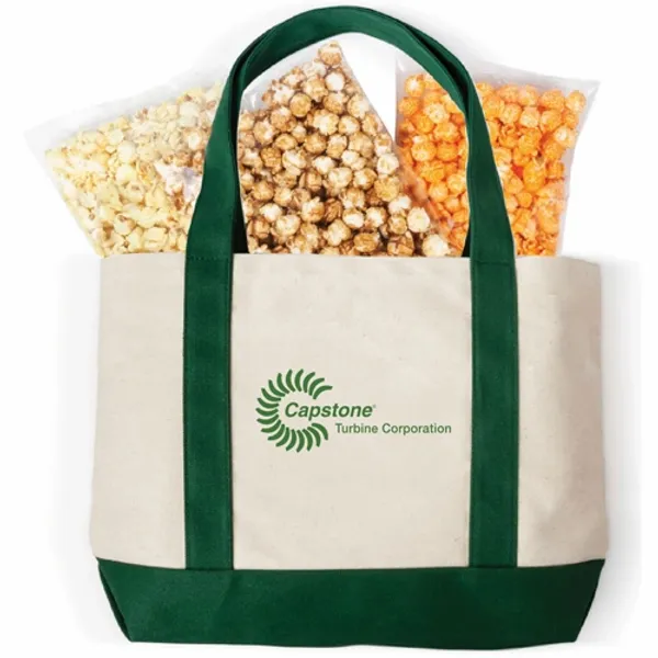 Snack On The Beach Canvas Boat Tote Gift Set - Imprint Now