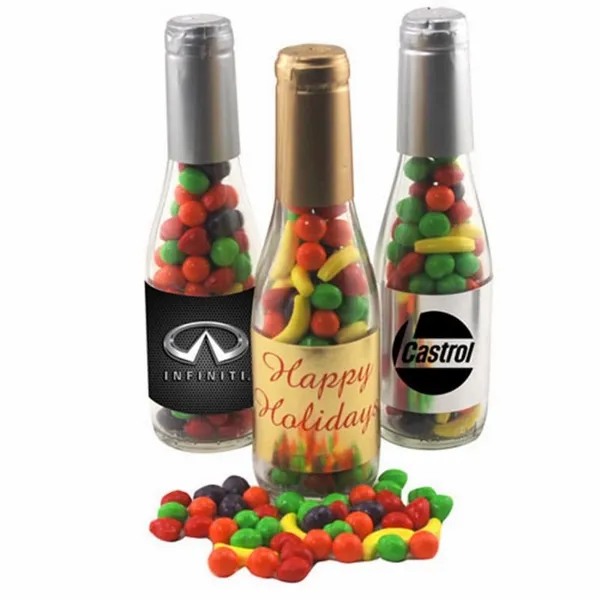Champagne Bottle with Candy Fruitz 8" - Imprint Now