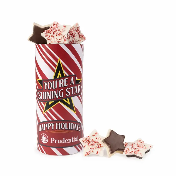 Peppermint Bark Shapes Tube - Imprint Now