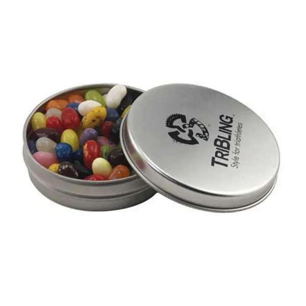 Round Tin with Jelly Bellies - SBF2900 - Imprint Now