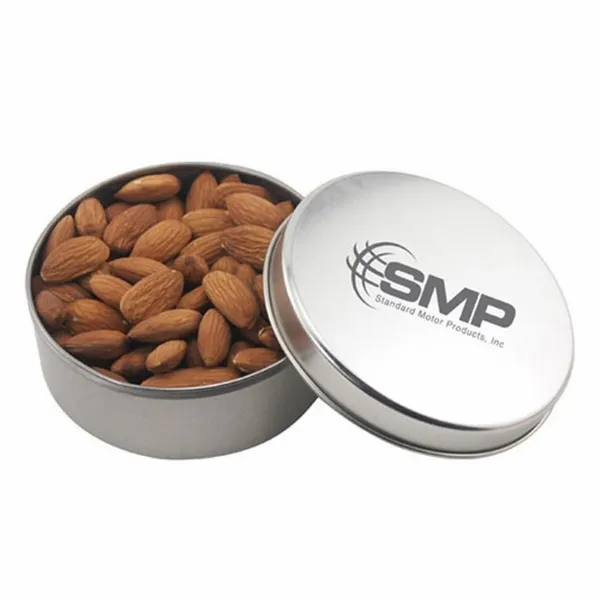 Round Tin with Almonds 3" Top - Imprint Now
