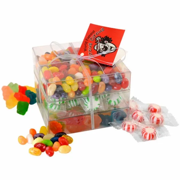 3 Way Candy Stack Acetate Tower - TRB802 - Imprint Now