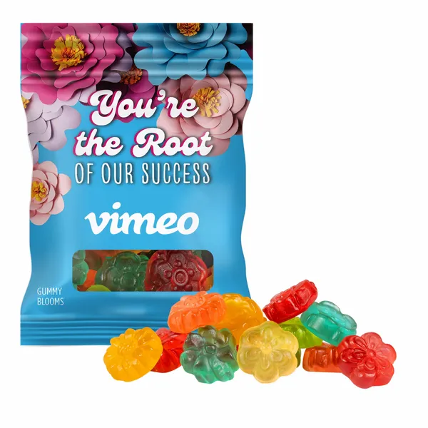 Clever Candy 2oz. Full Color DigiBag™ with Gummy Blooms - Imprint Now