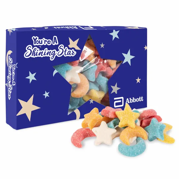 You're a Star Die Cut Box w/ Gummy Glitter Sour Stars & Moons - Air Fresheners Now