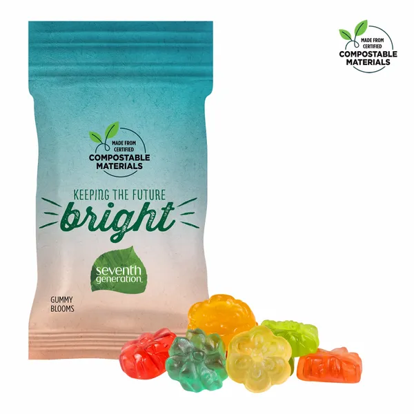 1oz ECO-Digibag, Compostable & Full Color, Gummy Blooms - Imprint Now