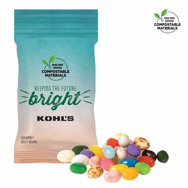 1oz ECO-Digibag, Compostable & Full Color, Gourmet Jelly Beans - Imprint Now