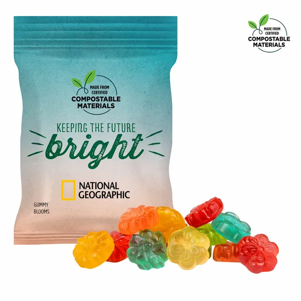2oz. ECO-Digibag, Compostable & Full Color, Gummy Blooms - Imprint Now