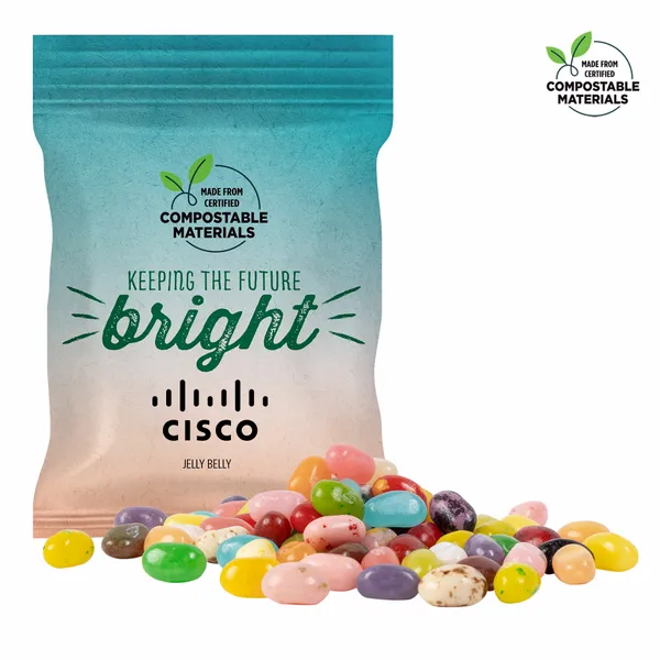 2oz. ECO-Digibag, Compostable & Full Color, Jelly Belly - Imprint Now