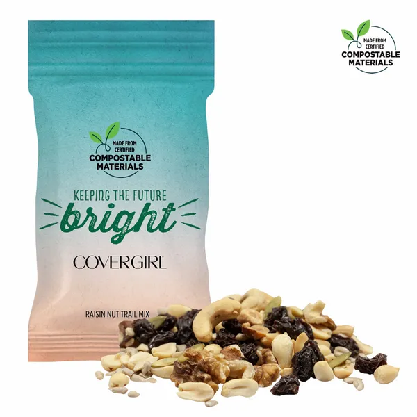 1oz. ECO-Digibag, Compostable & Full Color, Raisin Nut Mix - Imprint Now