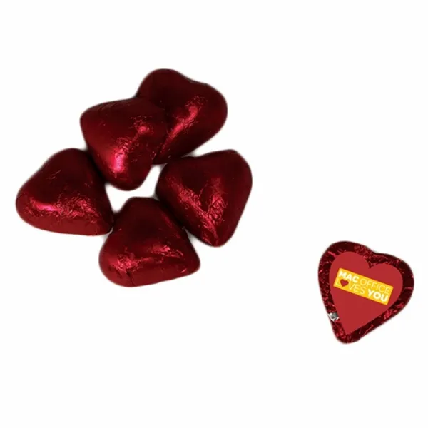 Individually Wrapped Chocolate Hearts - Imprint Now