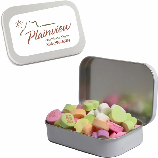 Large Mint Tin with Conversation Hearts - Imprint Now