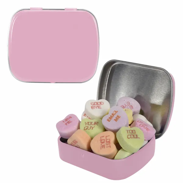 Small Mint Tin with Conversation Hearts - Imprint Now