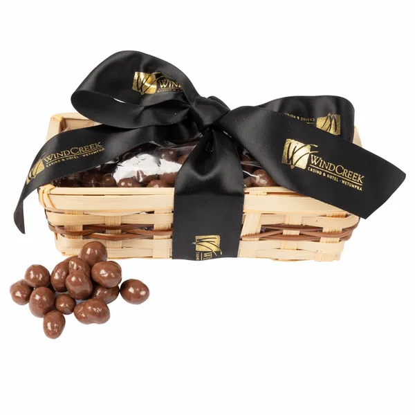 Gift Basket with Choc Covered Peanuts - Imprint Now
