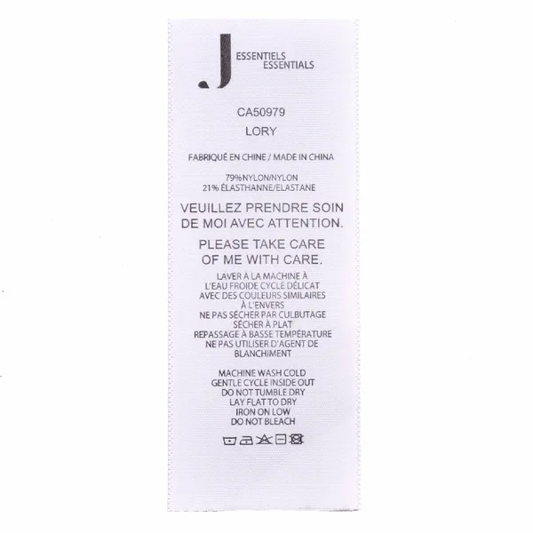 Printed Care Labels