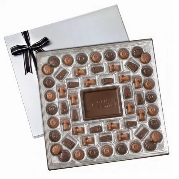 Large Custom Chocolate Delights Gift Box ( 1 1/2 lbs.) - Imprint Now