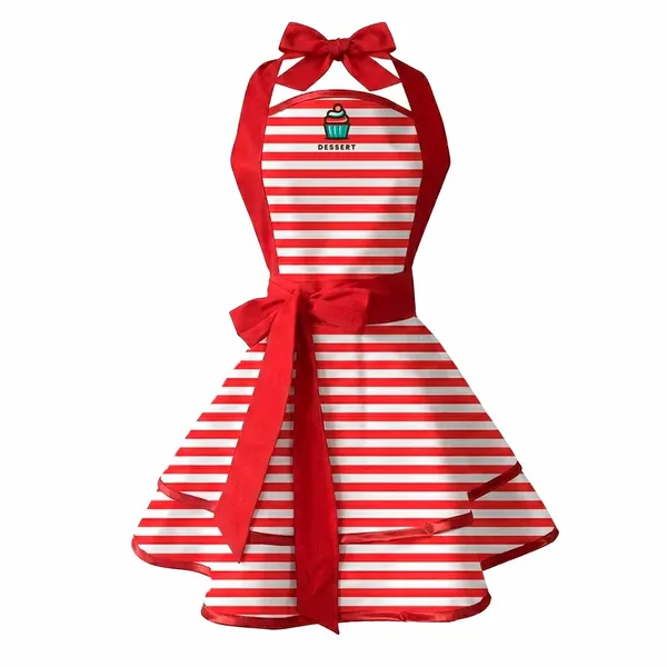 Classic Stripe Double Layer Cotton Aprons - Imprint Now