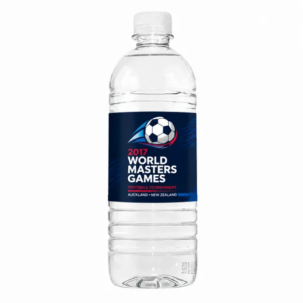 16.9 oz Plastic Ribbed Bottle - Imprint Now