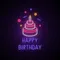 Happy Birthday with Cake Neon Sign - Imprint Now