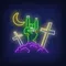 Devil Horn Zombie Hand Gesture Neon Sign - Imprint Now