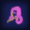 Girl with Pink Hair Neon Sign - Imprint Now