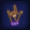 Rock Gesture Neon Sign - Imprint Now