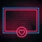Love Heart Neon Glowing Frame Neon Sign - Imprint Now