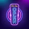 We are Open Vertical Neon Sign - Imprint Now