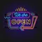 We Are Open Modern Neon Sign - Imprint Now