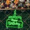 Happy Birthday Text in Big Cake Neon Sign - Imprint Now